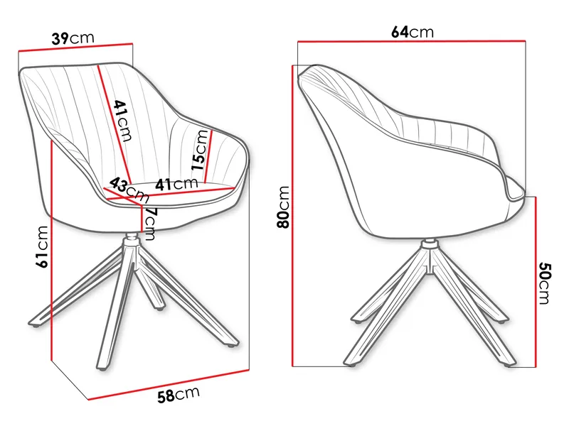 Zerlin Kontorsstol - Grå - Möbler - Stolar & fåtöljer - Kontorsstol & skrivbordsstol