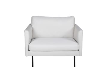 Zoom Fåtölj i Linne med Metallben - Beige - Möbler - Stolar & fåtöljer - Fåtölj