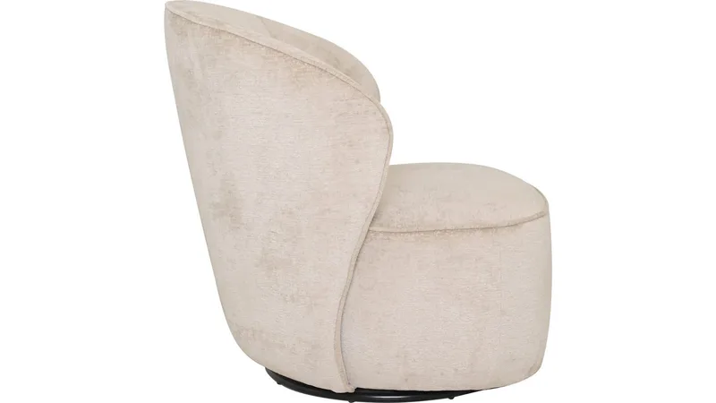Zorevi Fåtölj med snurrfunktion i tyg - Beige - Möbler - Stolar & fåtöljer - Fåtölj