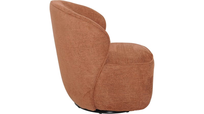 Zorevi Fåtölj med snurrfunktion i tyg - Rostbrun - Möbler - Stolar & fåtöljer - Fåtölj