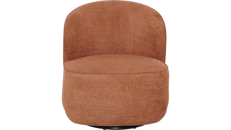 Zorevi Fåtölj med snurrfunktion i tyg - Rostbrun - Möbler - Stolar & fåtöljer - Fåtölj