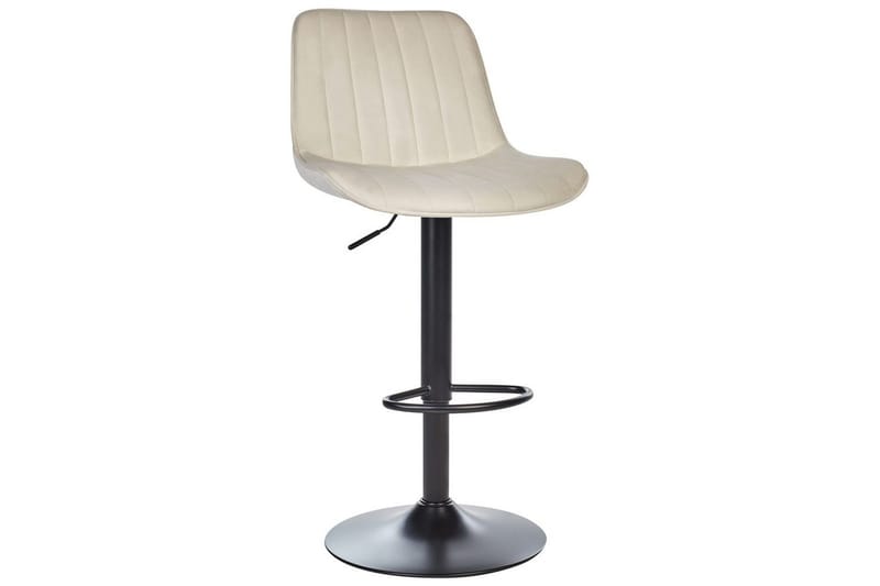 Svängbar stol Dubrovnik set om 2 Ljusbeige-Svart - Ljusbeige-Svart - Möbler - Stolar & fåtöljer - Barstol & barpall