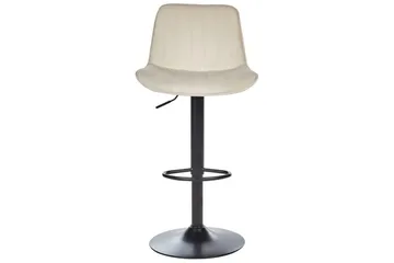 Svängbar stol Dubrovnik set om 2 Ljusbeige-Svart - Ljusbeige-Svart - Möbler - Stolar & fåtöljer - Barstol & barpall