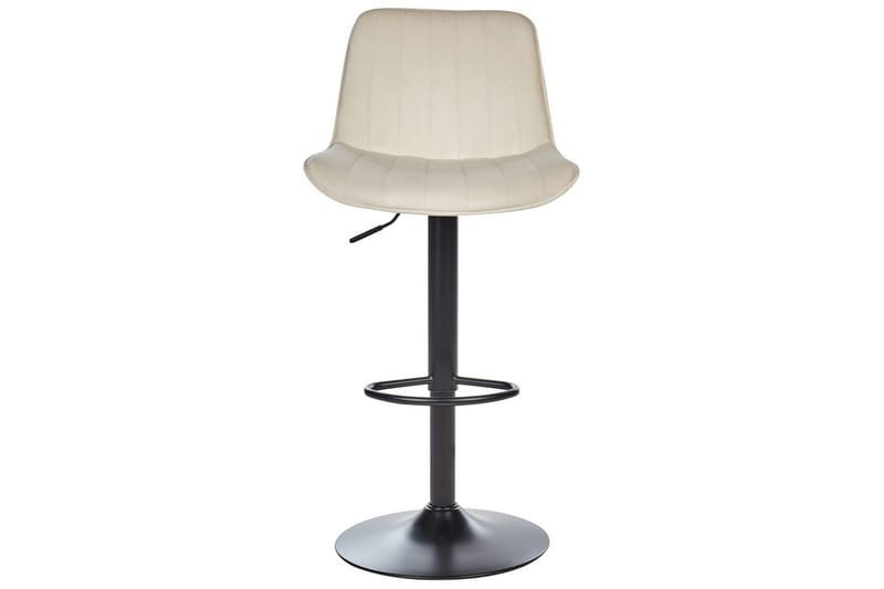 Svängbar stol Dubrovnik set om 2 Ljusbeige-Svart - Ljusbeige-Svart - Möbler - Stolar & fåtöljer - Barstol & barpall