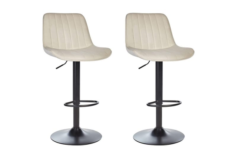 Svängbar stol Dubrovnik set om 2 Ljusbeige-Svart, Ljusbeige-Svart