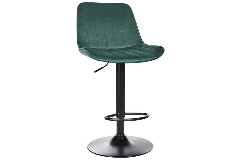 Svängbar stol Dubrovnik set om 2 Smaragdgrön-Svart - Smaragdgrön-Svart - Möbler - Bord & matgrupper