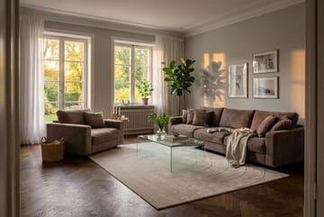 Valencia Extra Djup 5-sits Soffa i Chenille - Mörkbrun - Möbler - Soffa