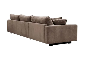 Valencia Extra Djup 5-sits Soffa i Chenille - Mörkbrun - Möbler - Soffa