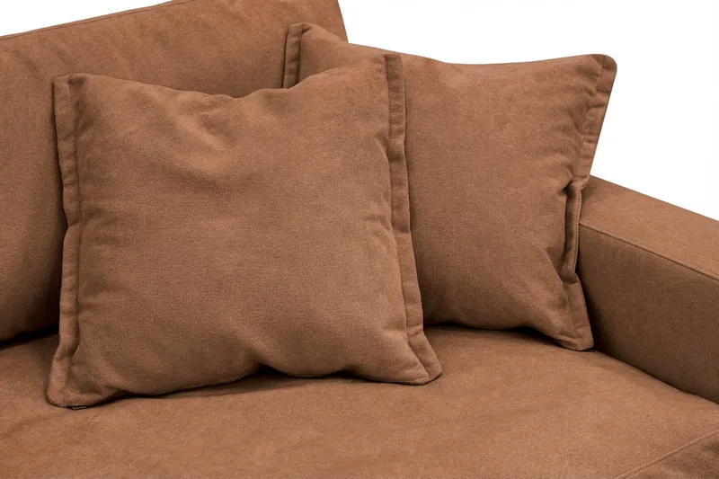 Valencia Extra Djup 5-sits Soffa i Chenille - Rostbrun - Möbler - Soffa