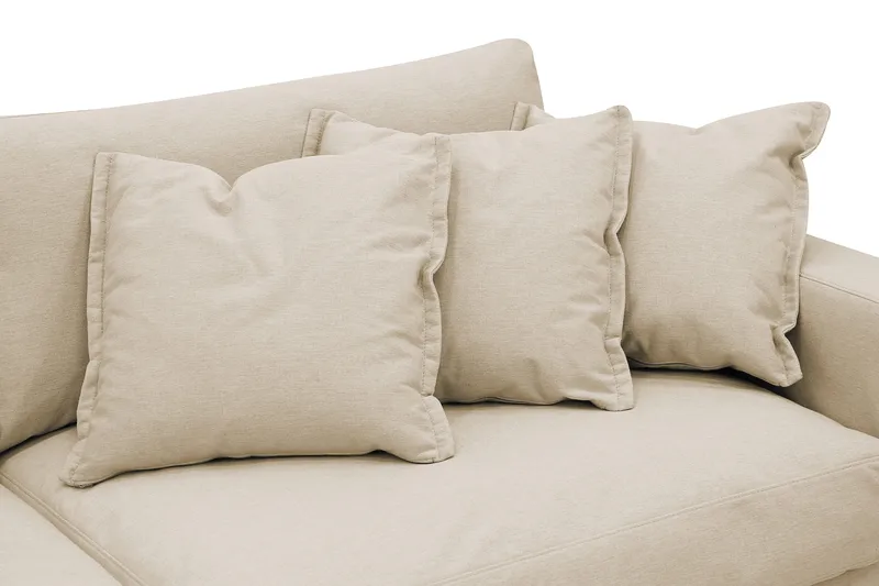 Valencia Extra Djup 5-sits Soffa med avtagbar och tvättbar klädsel - Beige - Möbler - Soffa