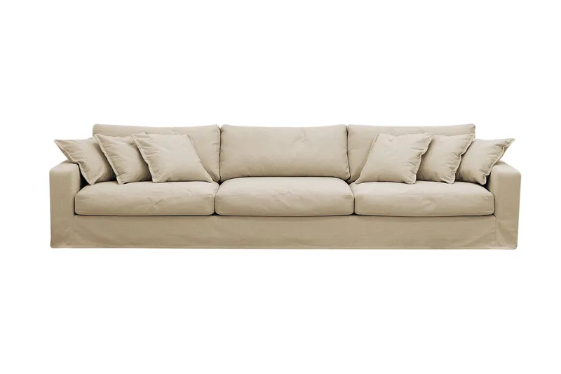 Valencia Extra Djup 5-sits Soffa med avtagbar och tvättbar klädsel, Beige