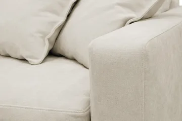 Valencia Extra Djup 5-sits Soffa med avtagbar och tvättbar klädsel - Beige - Möbler - Soffa