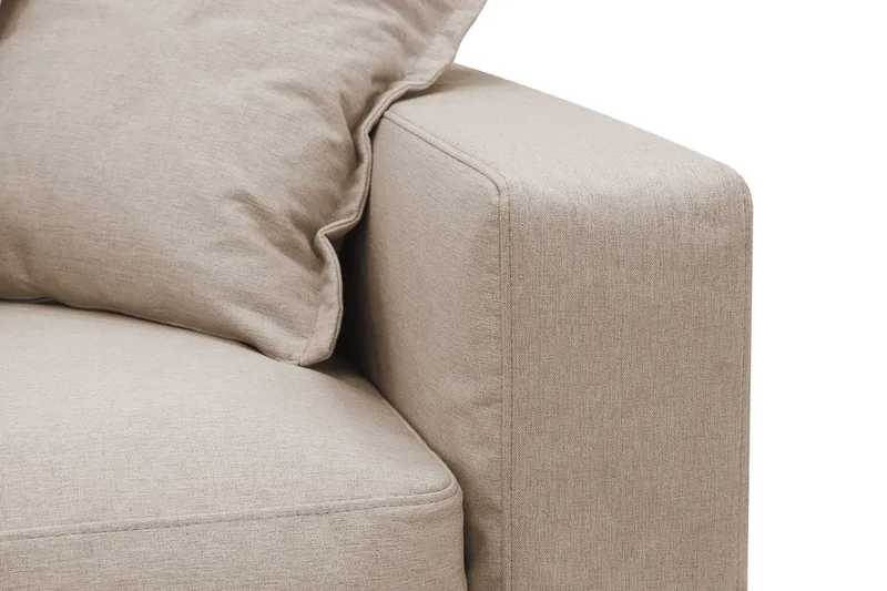 Valencia Extra Djup 5-sits Soffa med avtagbar och tvättbar klädsel - Ljusbrun - Möbler - Soffa