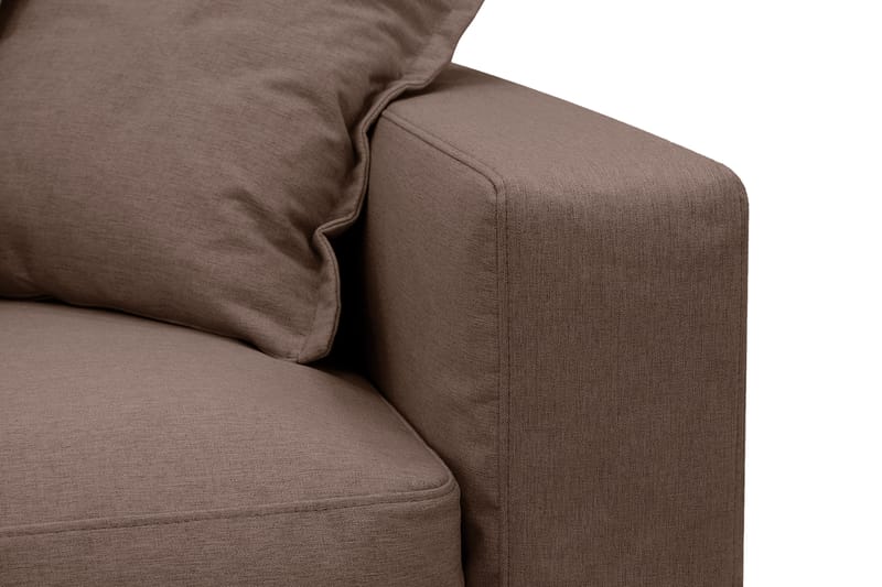 Valencia Extra Djup 5-sits Soffa med avtagbar och tvättbar klädsel - Mörkbrun - Möbler - Soffa