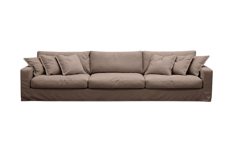 Valencia Extra Djup 5-sits Soffa med avtagbar och tvättbar klädsel, Mörkbrun