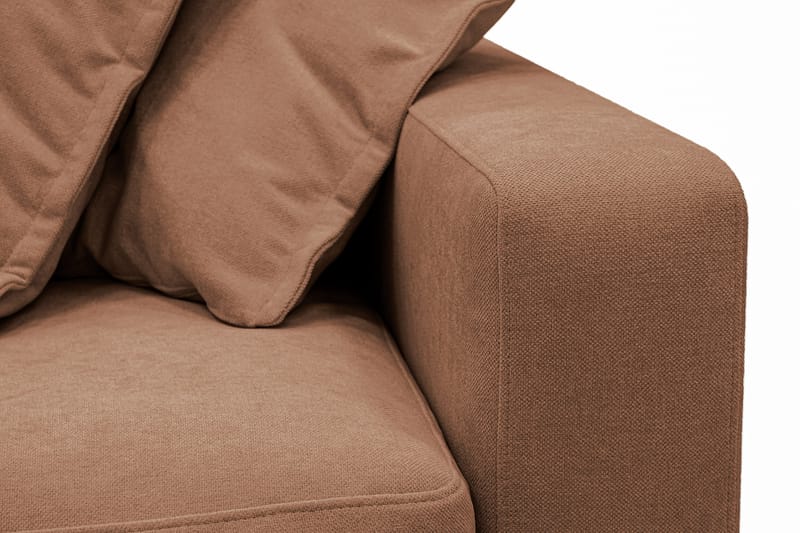 Valencia Extra Djup 5-sits Soffa med avtagbar och tvättbar klädsel - Rostbrun - Möbler - Soffa