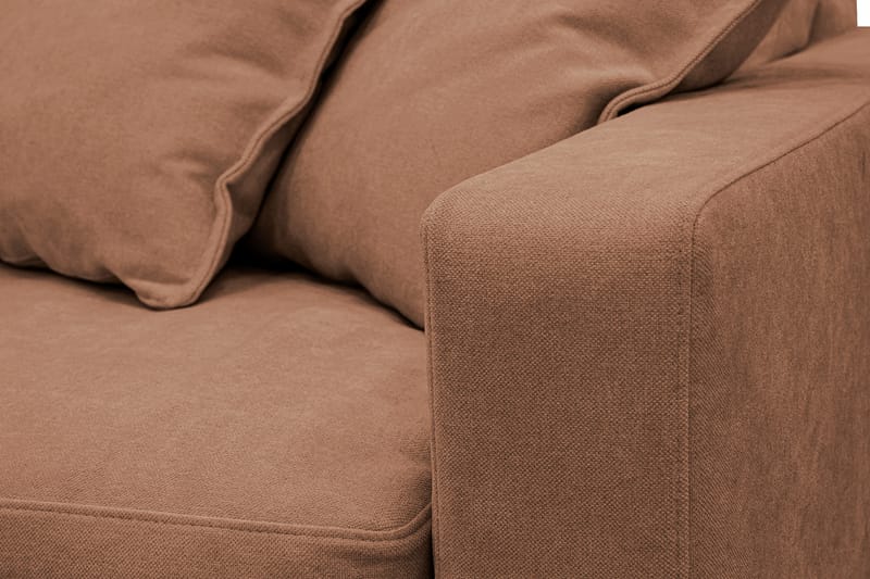 Valencia Extra Djup 5-sits Soffa med avtagbar och tvättbar klädsel - Rostbrun - Möbler - Soffa