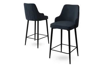 Ydra Bargrupp 45 cm - Antracit/Svart - Möbler - Stolar & fåtöljer - Barstol & barpall