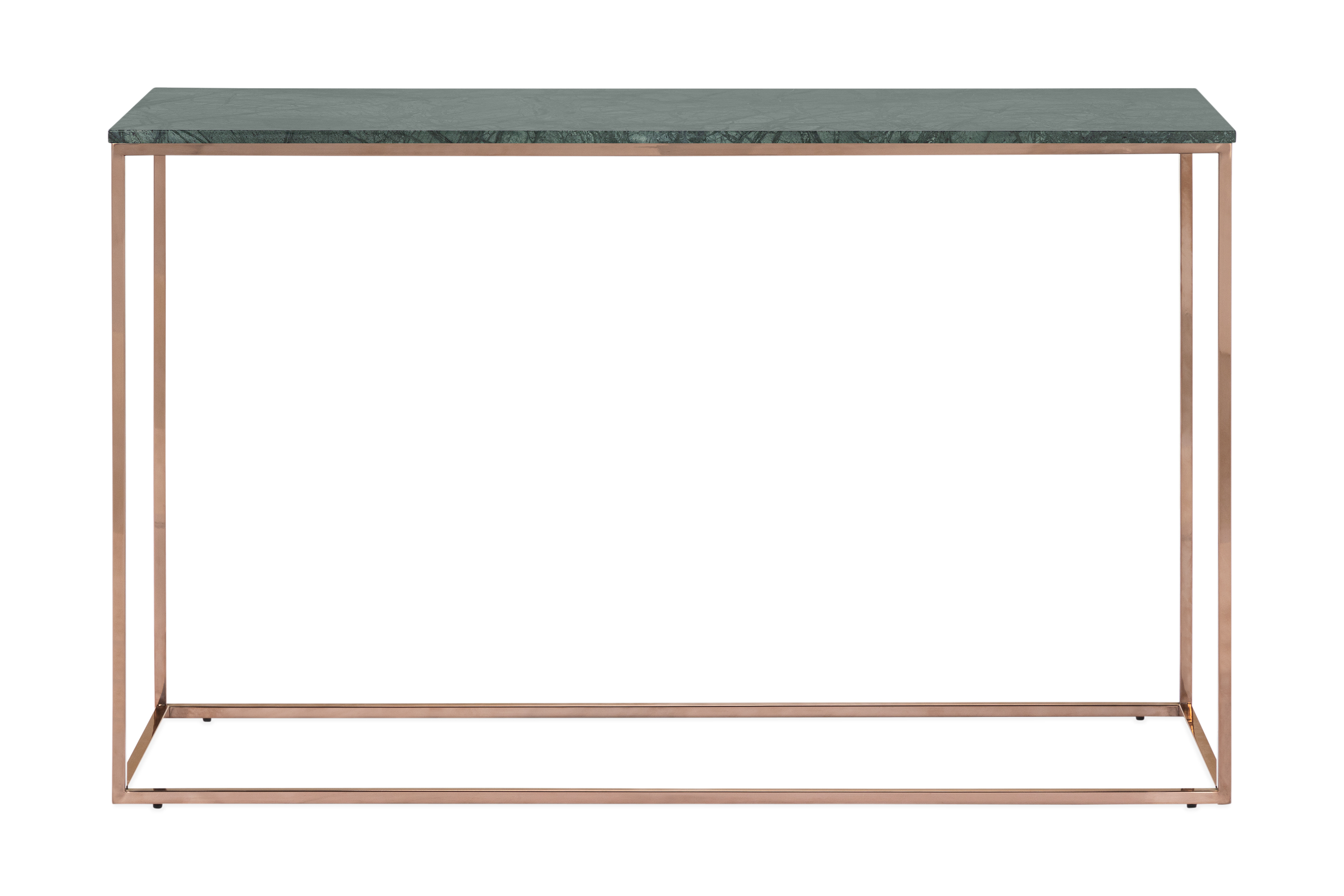 Carrie Avlastningsbord 120 cm Marmor - Grön/Koppar