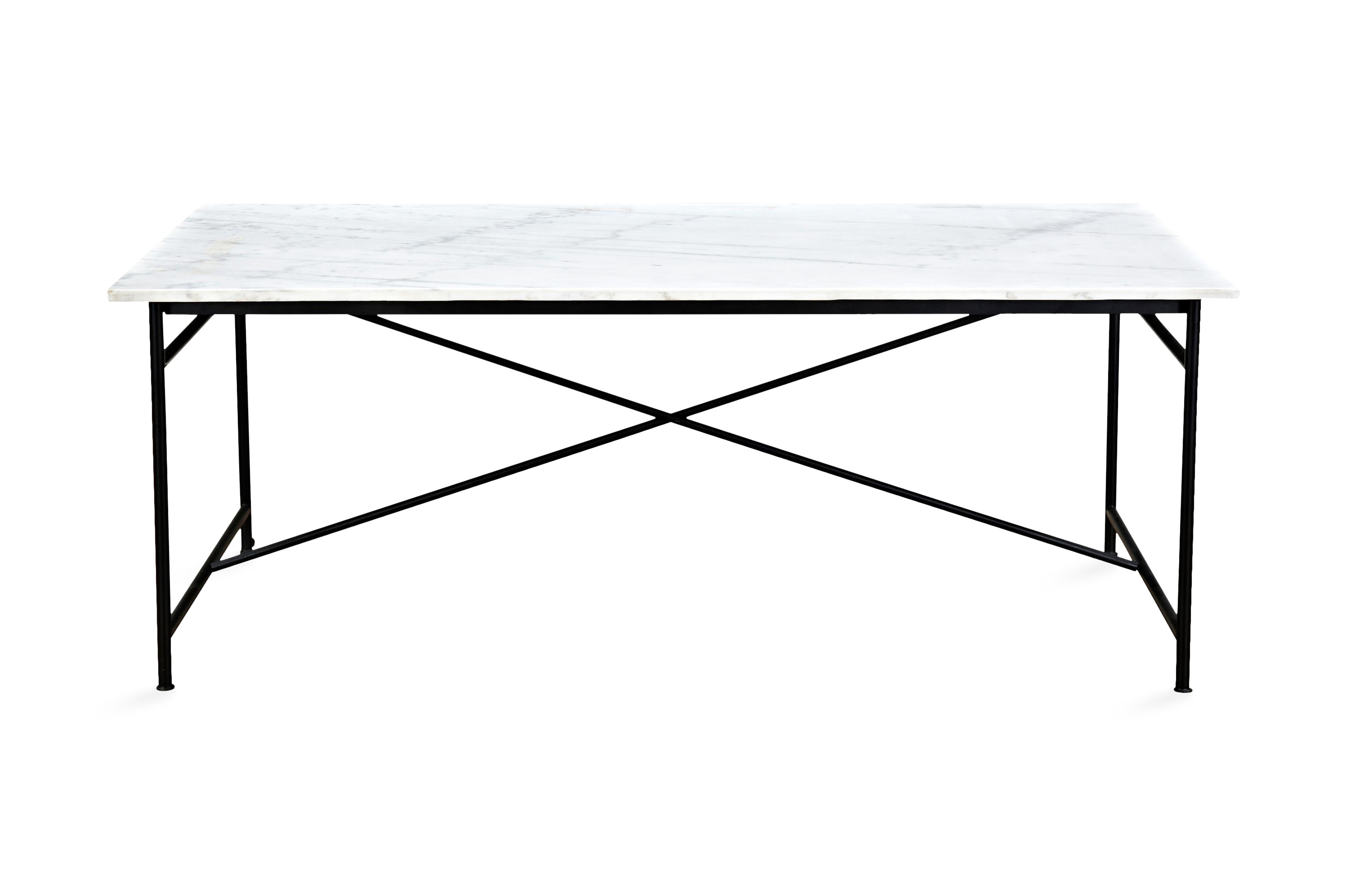 REA/Black Friday Antwerp Matbord 200 cm Marmor - Vit/Svart & köksbord Vit,Svart