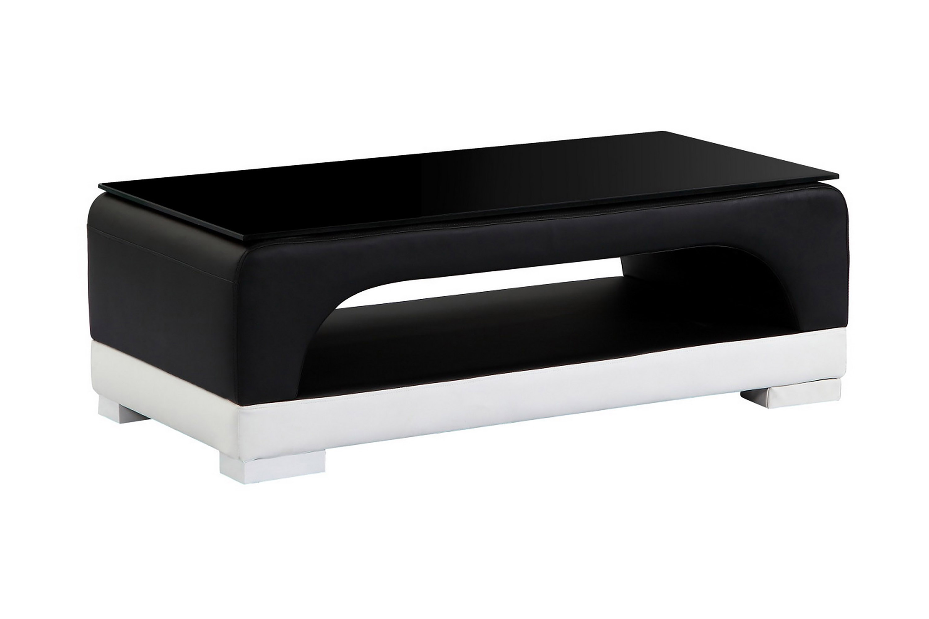 REA/Black Friday Dunmow TV-bänk 130 cm - Svart TV bänk & mediabänk Vit,Svart