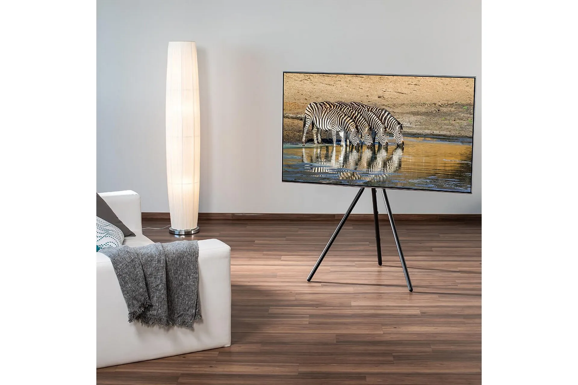 Alternativ bild 1 för Hama TV Floor Stand up to 75" Black 40 kg 75" 300 x 200 mm