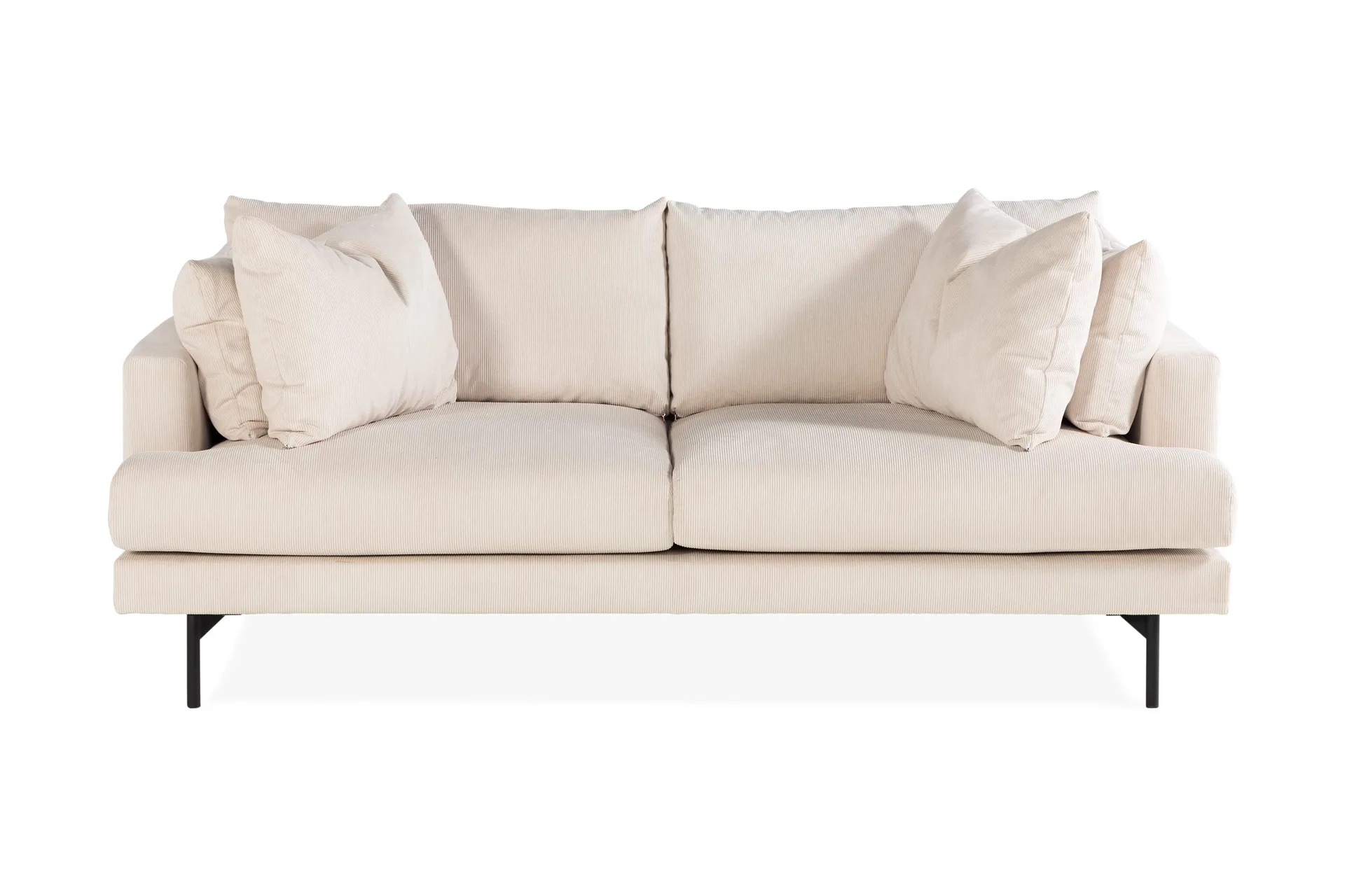 Menard 3-sits Djup Manchestersoffa – Beige
