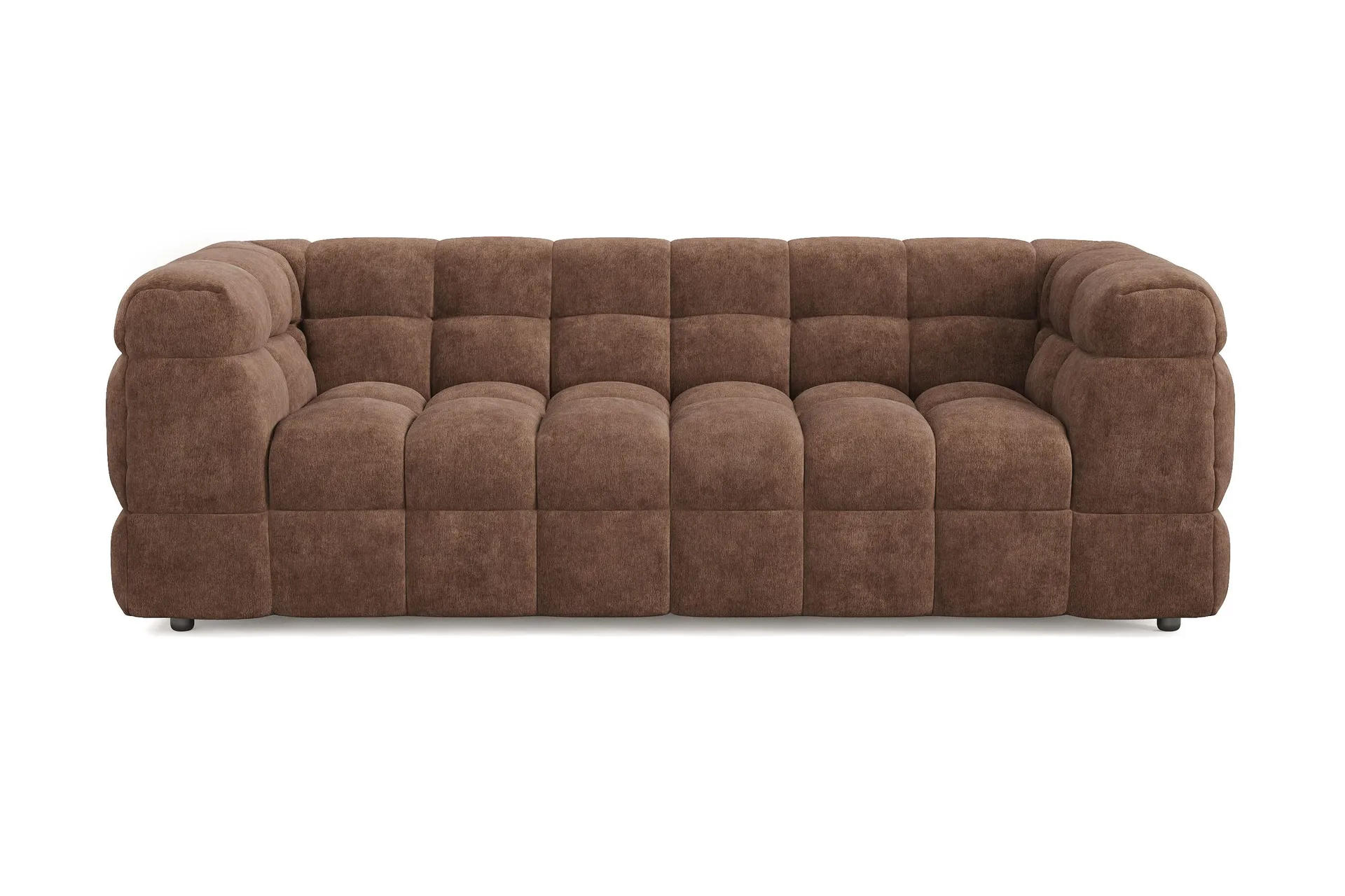 Elise 3-sits Bubblig Soffa – Brun