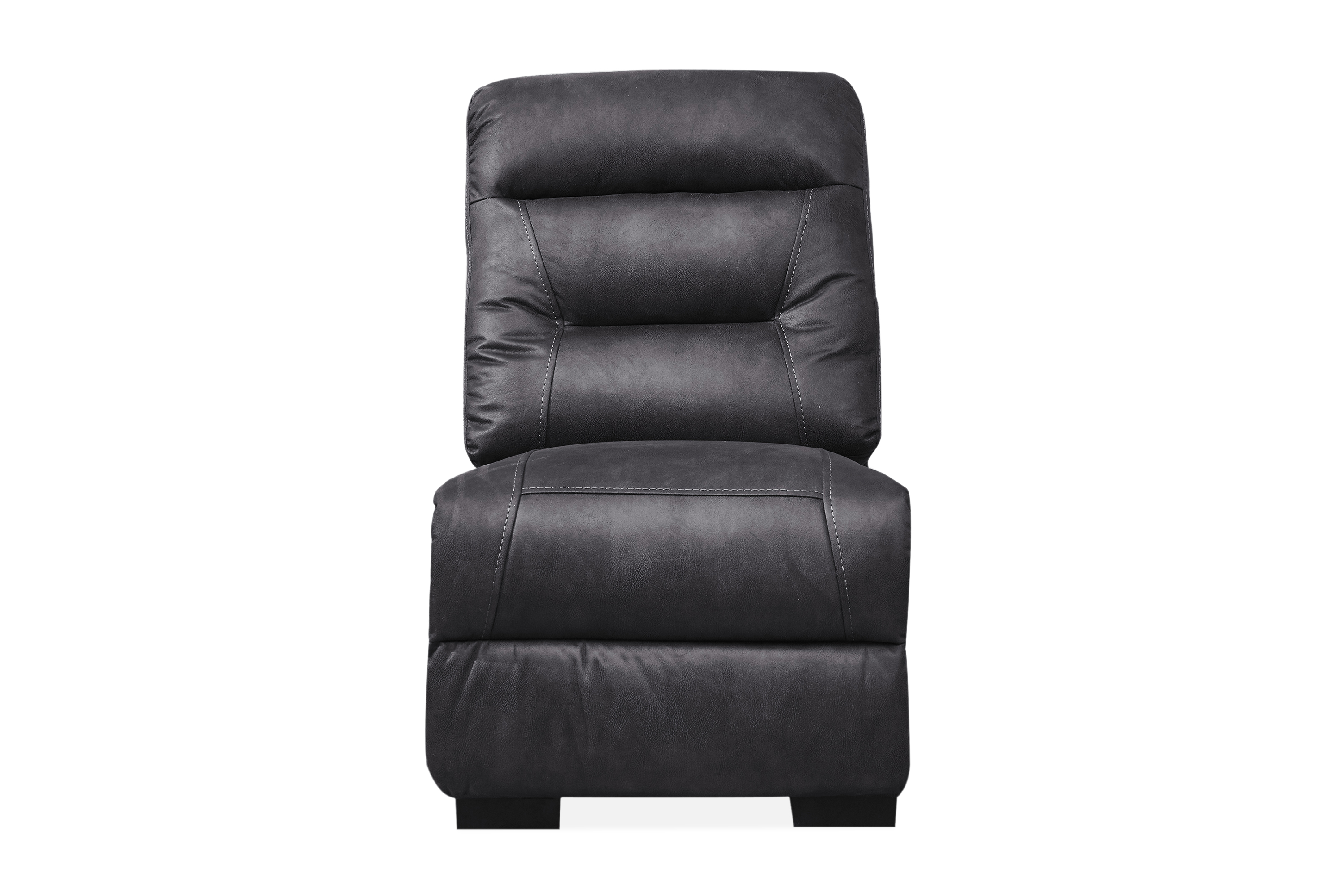 REA/Black Friday Ronny El-Recliner Mittmodul - Mörkgrå Grå Trä Manor House