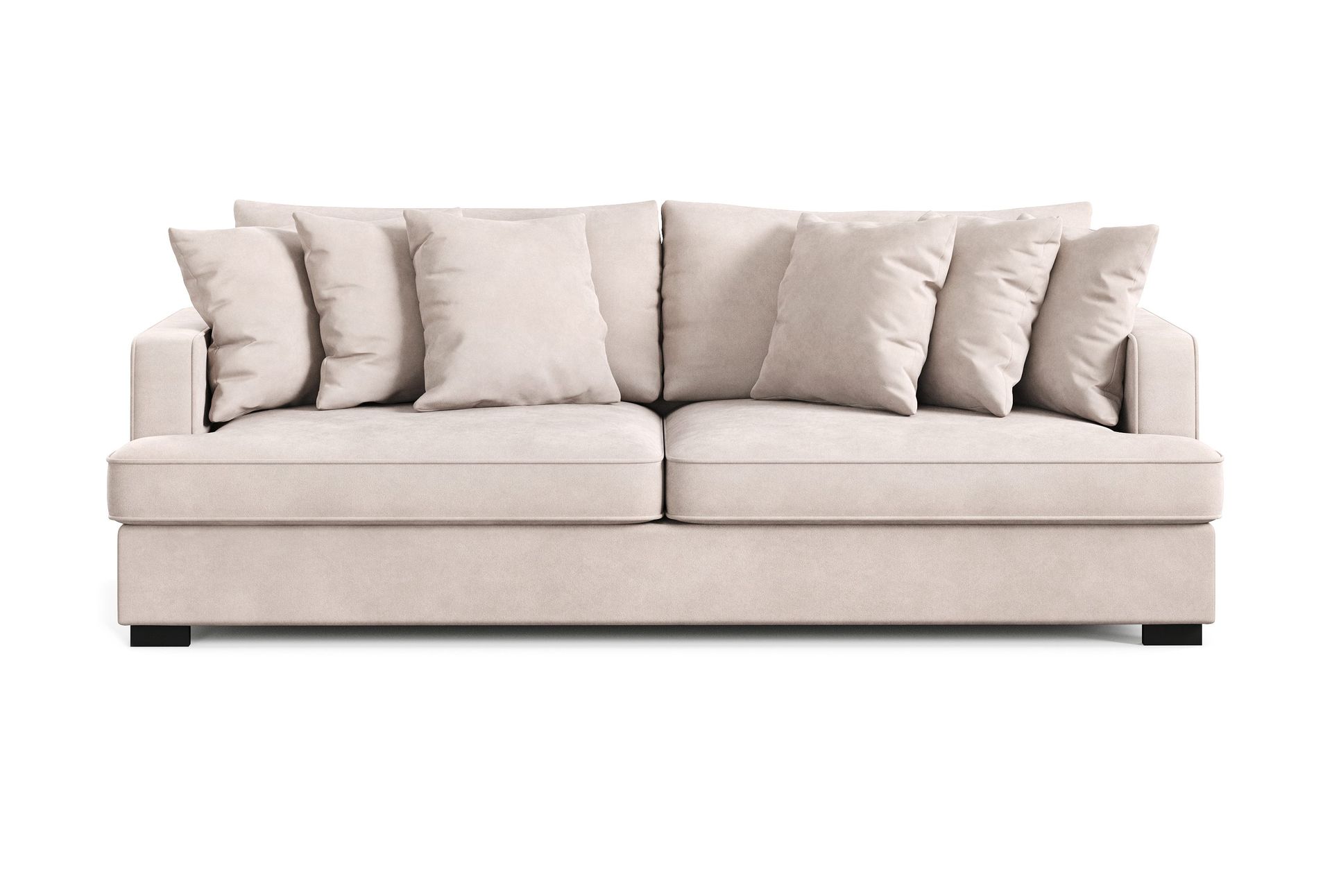 Rossita 4-sits Djup Sammetsoffa – Beige
