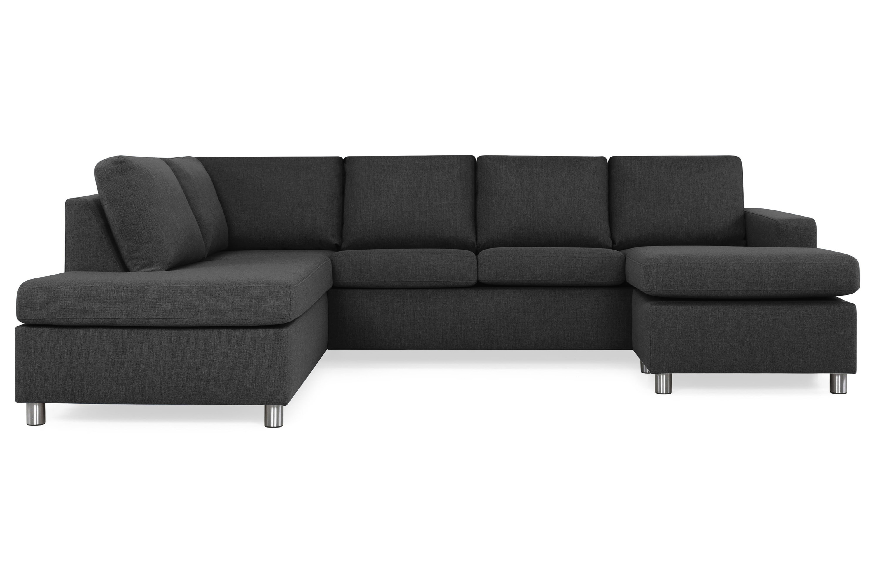 Crazy U-soffa Large Divan Höger - Antracit
