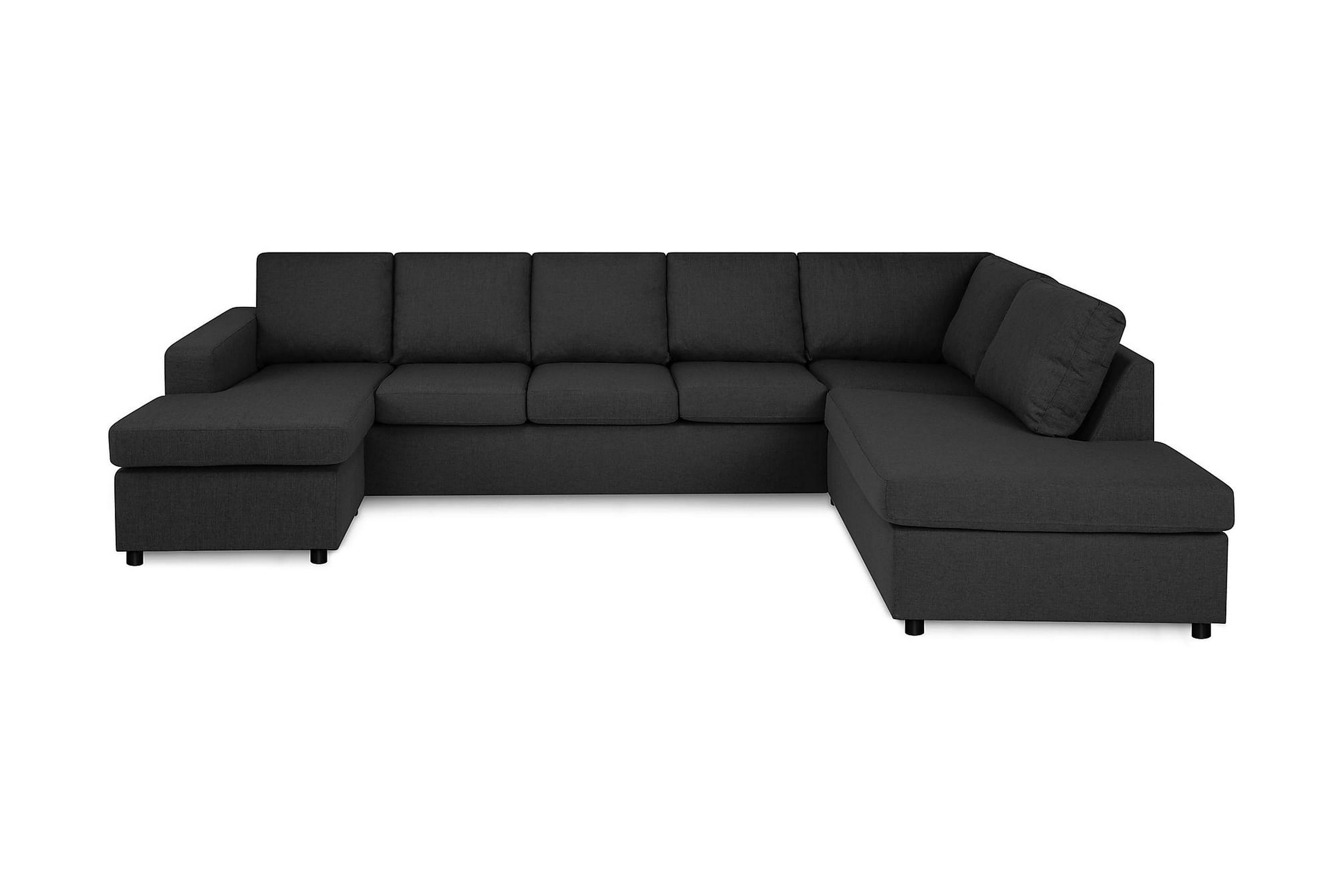 Crazy U-soffa XL Divan Vänster - Antracit