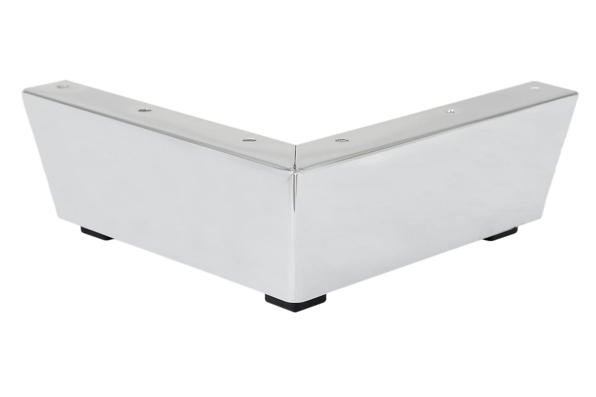 REA/Black Friday Soffben Modell F 6,6 cm 4-Pack - Krom Sofftillbehör Vit Metall Scandinavian Choice