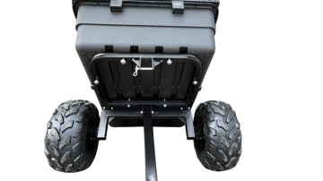 Robust ATV-Vagn med mesh | 700KG Lastkapacitet & terränghjul | Svart - Sport & fritid - Bil & MC - Släpkärra & släpvagn