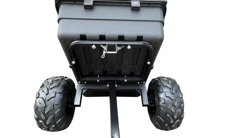 Robust ATV-Vagn med mesh | 700KG Lastkapacitet & terränghjul | Svart - Sport & fritid - Bil & MC - Släpkärra & släpvagn
