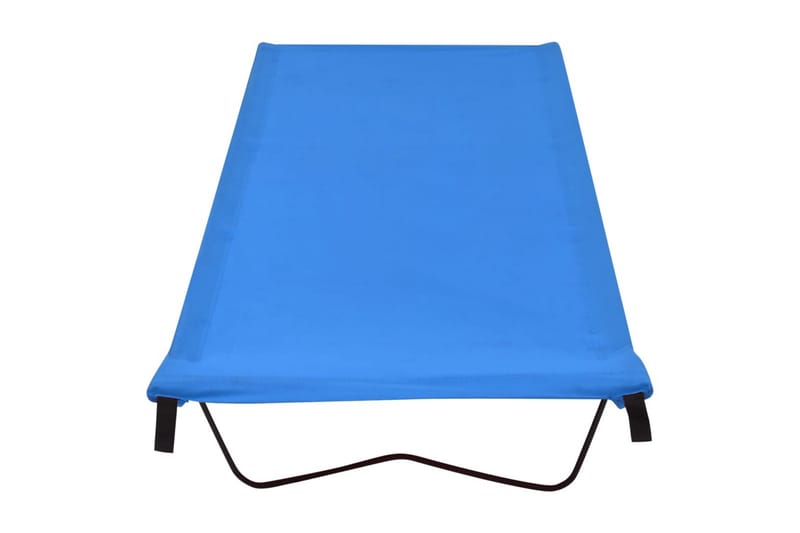 Campingsäng 180x60x19 cm oxfordtyg och stål blå - Blå - Sport & fritid - Camping & vandring - Campingmöbler