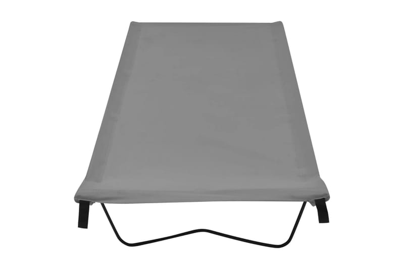 Campingsäng 180x60x19 cm oxfordtyg och stål grå - Grå - Sport & fritid - Camping & vandring - Campingmöbler