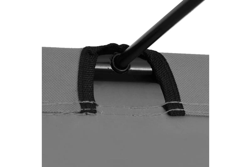 Campingsäng 180x60x19 cm oxfordtyg och stål grå - Grå - Sport & fritid - Camping & vandring - Campingmöbler