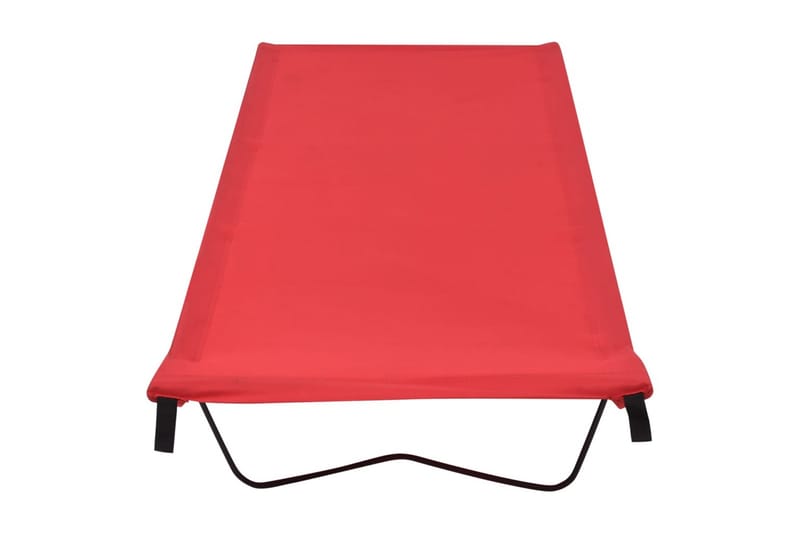 Campingsäng 180x60x19 cm oxfordtyg och stål röd - Röd - Sport & fritid - Camping & vandring - Campingmöbler