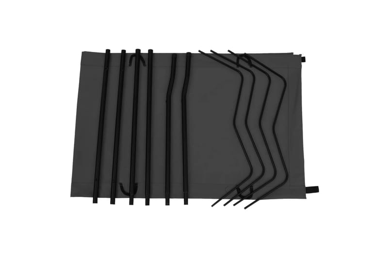 Campingsäng 180x60x19 cm oxfordtyg och stål svart - Svart - Sport & fritid - Camping & vandring - Campingmöbler