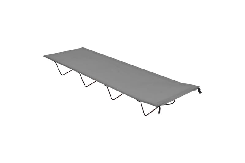 Campingsängar 2 st 180x60x19 cm oxfordtyg och stål grå - Grå - Sport & fritid - Camping & vandring - Campingmöbler