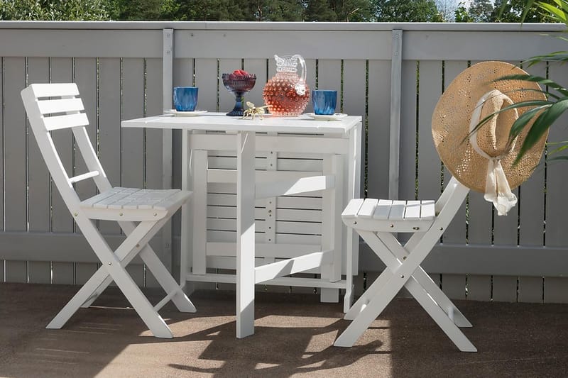 Hillerstorp Åre Slagbord 70x20/80/140 cm - Vit Akacia - Sport & fritid - Camping & vandring - Campingmöbler