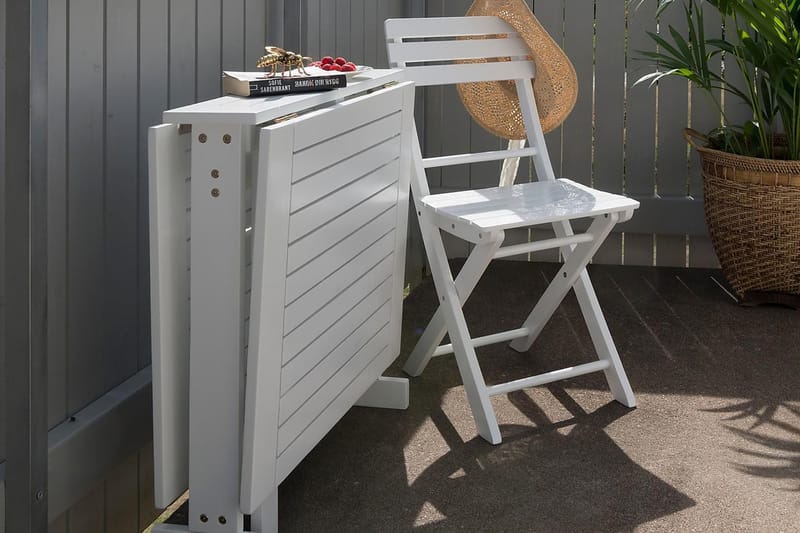 Hillerstorp Åre Slagbord 70x20/80/140 cm - Vit Akacia - Sport & fritid - Camping & vandring - Campingmöbler