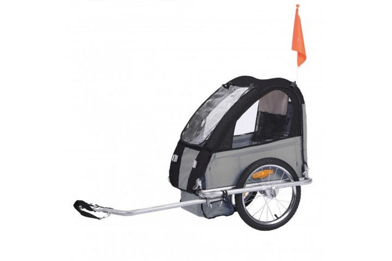 Trekker Transportvagn till Cykel 1 pers - Svart|Grå - Friluftsutrustning - Cykelvagn & cykelkärra