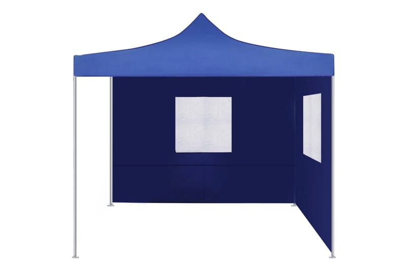 Hopfällbart tält med 2 väggar 3x3 m blå - Blå - Tält