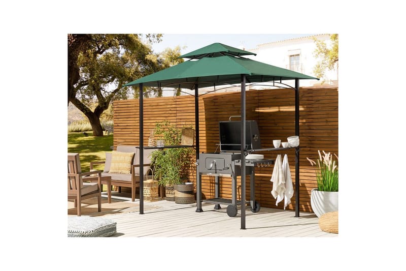 Lusthus Naro Grön/Svart - Grön/Svart - Trädgård & spabad - Uterum & fritidshus - Lusthus & gazebo