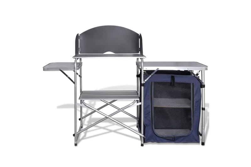 Campingkök med vindskydd i aluminium - Silver - Friluftskök & campingkök