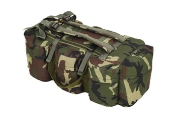 3-i-1 Militärinspirerad duffelväska 120 L kamouflage