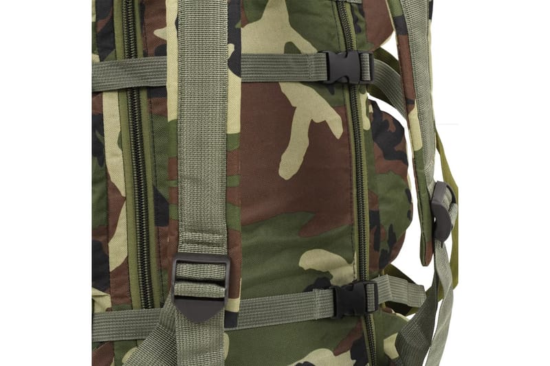 3-i-1 Militärinspirerad duffelväska 120 L kamouflage - Grön - Ryggsäck & väska - Packning vandring