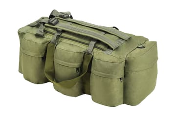 3-i-1 Militärinspirerad duffelväska 120 L olivgrön